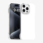 Custodia per telefono ultra sottile senza cornice in TPU + PET + PC antiurto., For iPhone 16 Plus, For iPhone 16, For iPhone 15 Pro Max