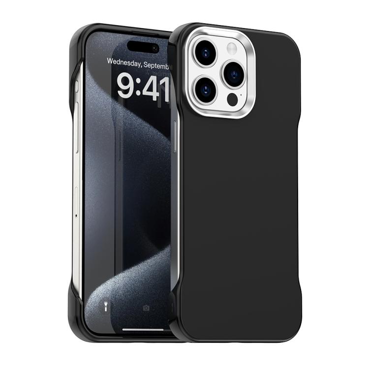 Custodia per telefono ultra sottile senza cornice in TPU + PET + PC antiurto., For iPhone 16 Plus, For iPhone 16, For iPhone 15 Pro Max
