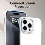 Custodia per telefono ultra sottile senza cornice in TPU + PET + PC antiurto., For iPhone 15 Pro, For iPhone 15 Plus, For iPhone 15