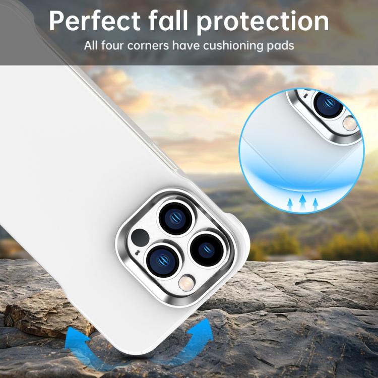 Custodia per telefono ultra sottile senza cornice in TPU + PET + PC antiurto., For iPhone 12 Pro, For iPhone 11 Pro Max, For iPhone 11