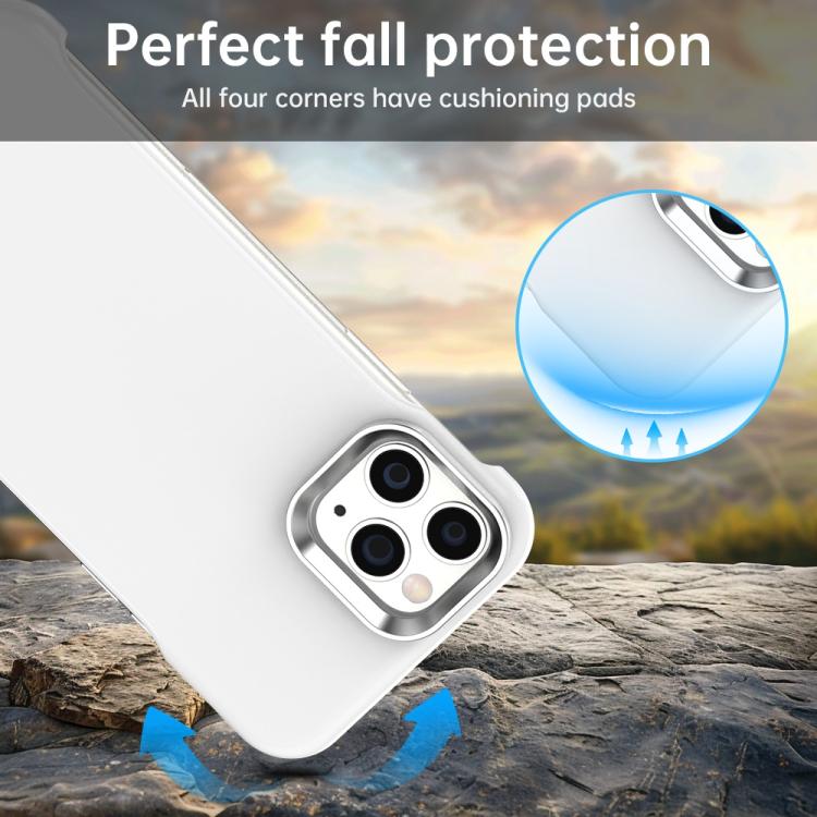 Custodia per telefono ultra sottile senza cornice in TPU + PET + PC antiurto., For iPhone 11 Pro