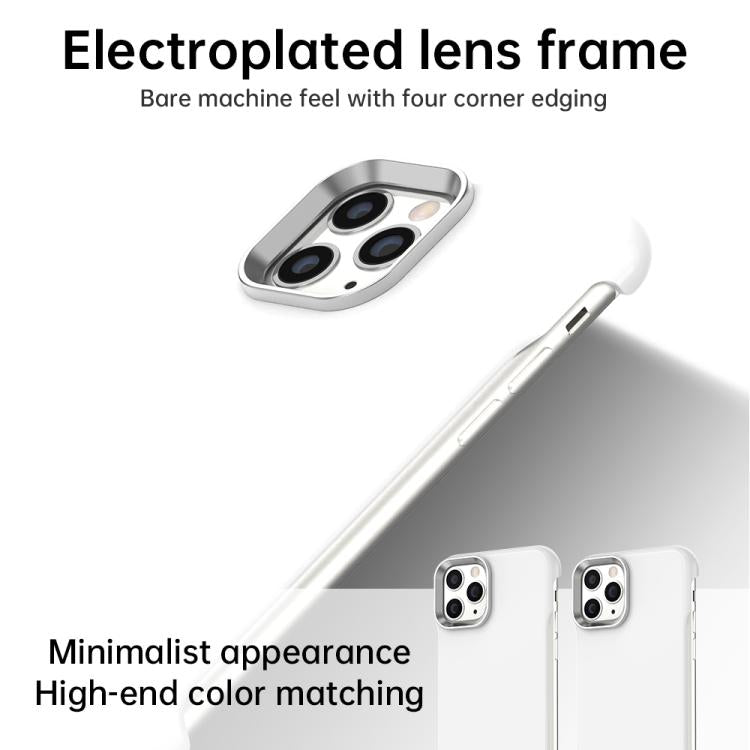 Custodia per telefono ultra sottile senza cornice in TPU + PET + PC antiurto., For iPhone 11 Pro