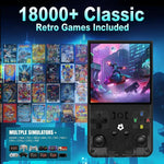 R36 MAX, console portatile retrò con schermo IPS HD da 4 pollici e oltre 18.000 giochi integrati., 64G