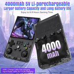 R36 MAX, console portatile retrò con schermo IPS HD da 4 pollici e oltre 18.000 giochi integrati., 64G
