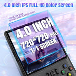 R36 MAX, console portatile retrò con schermo IPS HD da 4 pollici e oltre 18.000 giochi integrati., 64G