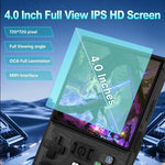 R36 MAX, console portatile retrò con schermo IPS HD da 4 pollici e oltre 18.000 giochi integrati., 64G