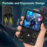 R36 MAX, console portatile retrò con schermo IPS HD da 4 pollici e oltre 18.000 giochi integrati., 64G
