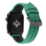 Cinturino in vera pelle con trama litchi per Apple Watch Series 6 e SE e 5 e 4 40 mm / 3 e 2 e 1 38 mm, For Apple Watch Series 7 41mm / 6 & SE & 5 & 4 40mm / 3 & 2 & 1 38mm