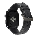 Cinturino in vera pelle con trama litchi per Apple Watch Series 6 e SE e 5 e 4 40 mm / 3 e 2 e 1 38 mm, For Apple Watch Series 7 41mm / 6 & SE & 5 & 4 40mm / 3 & 2 & 1 38mm
