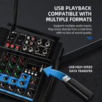Mixer Bluetooth professionale multifunzione a 4 canali G4A, EU Plug, UK Plug, US Plug