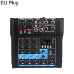 Mixer Bluetooth professionale multifunzione a 4 canali G4B con amplificatore integrato., EU Plug, UK Plug, US Plug