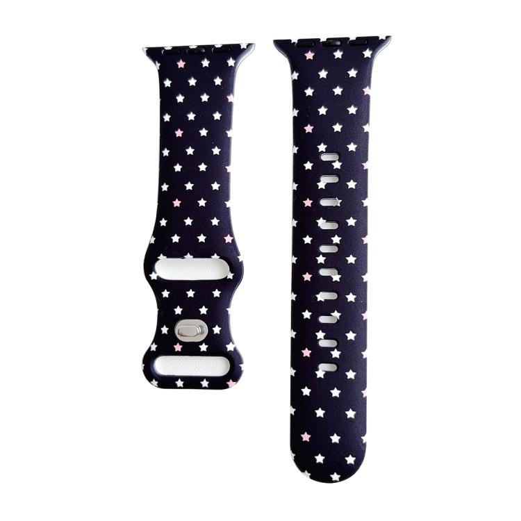 Cinturino per orologio in silicone con fibbia stampata a rovescio., For Apple Watch 46mm / 49mm / 45mm / 44mm, For Apple Watch 42mm / 41mm / 40mm / 38mm