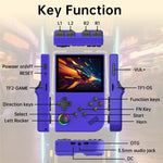 XGB36 Console portatile retrò da 3,5 pollici con schermo IPS HD e supporto per oltre 30 emulatori., 64G