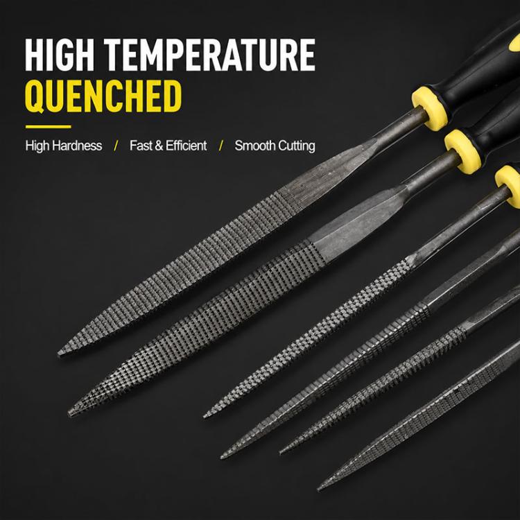 Set di 6 utensili rotanti per intaglio e levigatura del legno.