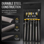 Set di 6 utensili rotanti per intaglio e levigatura del legno.