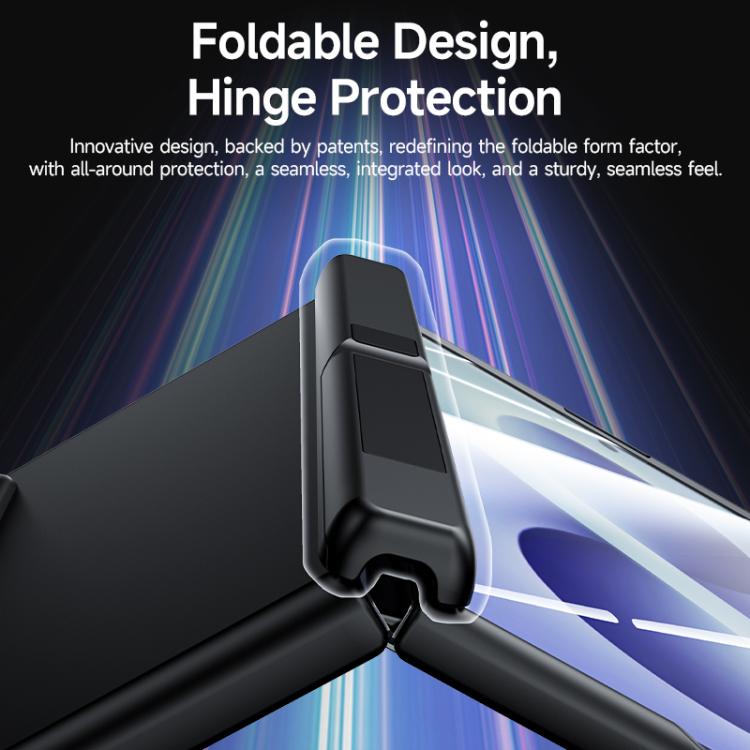 Custodia per telefono con cerniera in policarbonato satinato effetto pelle, con pellicola integrata, supporto in cerniera., For Galaxy Z Fold8 5G, For Galaxy Z Fold8 Ultra 5G