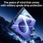 Custodia per telefono con cerniera in policarbonato satinato effetto pelle, con pellicola integrata, supporto in cerniera., For Galaxy Z Fold8 5G, For Galaxy Z Fold8 Ultra 5G
