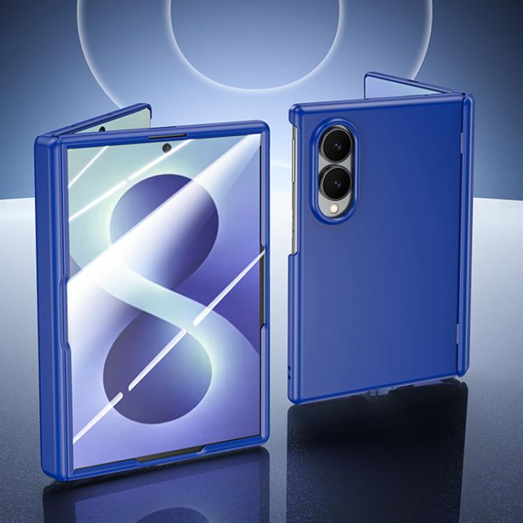 Custodia per telefono con cerniera integrata in policarbonato satinato effetto pelle, rivestimento spray, cerniera in PC., For Galaxy Z Fold8 5G, For Galaxy Z Fold8 Ultra 5G