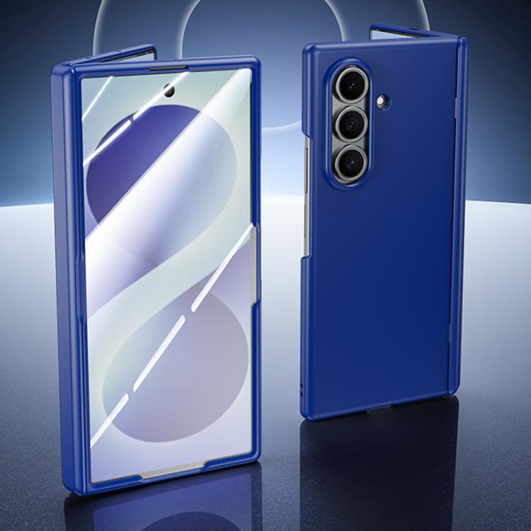 Custodia per telefono con cerniera integrata in policarbonato satinato effetto pelle, rivestimento spray, cerniera in PC., For Galaxy Z Fold8 5G, For Galaxy Z Fold8 Ultra 5G