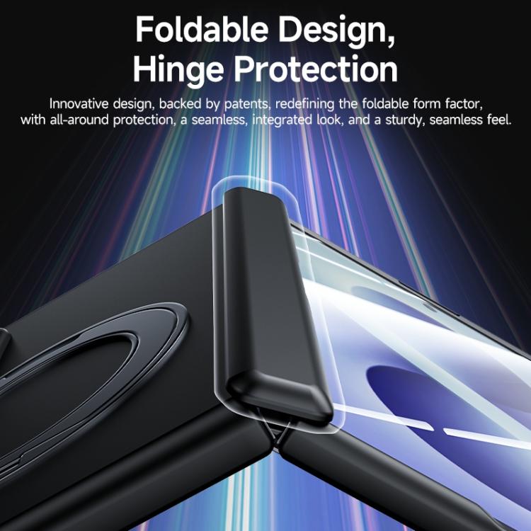 Custodia per telefono in PC con rivestimento spray satinato effetto pelle, supporto magnetico a 360°, cerniera e pellicola integrata., For Galaxy Z Fold8 5G, For Galaxy Z Fold8 Ultra 5G
