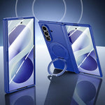 Custodia per telefono in PC con rivestimento spray satinato effetto pelle, supporto magnetico a 360°, cerniera e pellicola integrata., For Galaxy Z Fold8 5G, For Galaxy Z Fold8 Ultra 5G