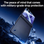 Custodia per telefono con cerniera integrata in policarbonato satinato effetto pelle, rivestimento spray, cerniera in PC., For Galaxy Z Flip8 5G
