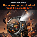 Smartwatch KT92 con display TFT da 1,7 pollici, impermeabilità fino a 3 ATM, controllo tramite rotella e batteria da 1000 mAh.