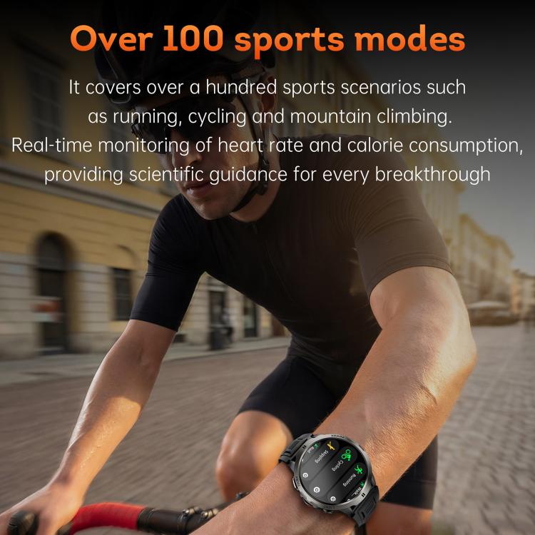 Smartwatch KT92 con display TFT da 1,7 pollici, impermeabilità fino a 3 ATM, controllo tramite rotella e batteria da 1000 mAh.
