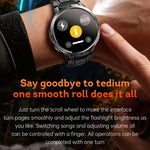 Smartwatch KT92 con display TFT da 1,7 pollici, impermeabilità fino a 3 ATM, controllo tramite rotella e batteria da 1000 mAh.