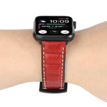 Cinturino in vera pelle per Apple Watch Series 6 e SE e 5 e 4 44 mm / 3 e 2 e 1 42 mm, For Apple Watch Series 7 45mm / 6 & SE & 5 & 4 44mm / 3 & 2 & 1 42mm