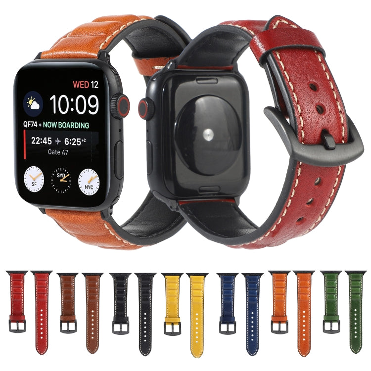 Cinturino in vera pelle per Apple Watch Series 6 e SE e 5 e 4 44 mm / 3 e 2 e 1 42 mm, For Apple Watch Series 7 45mm / 6 & SE & 5 & 4 44mm / 3 & 2 & 1 42mm