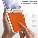 Custodia per telefono con cerniera a molla, in pelle vegana e pellicola integrata., For Galaxy Z Flip8 5G