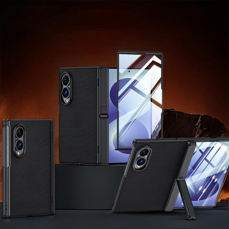 Custodia per telefono con cerniera a molla, in pelle vegana e pellicola integrata., For Galaxy Z Fold8 5G, For Galaxy Z Fold8 Ultra 5G