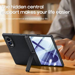 Custodia per telefono con cerniera a molla, in pelle vegana e pellicola integrata., For Galaxy Z Fold8 5G, For Galaxy Z Fold8 Ultra 5G