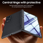 Custodia per telefono con cerniera a molla, in pelle vegana e pellicola integrata., For Galaxy Z Fold8 5G, For Galaxy Z Fold8 Ultra 5G