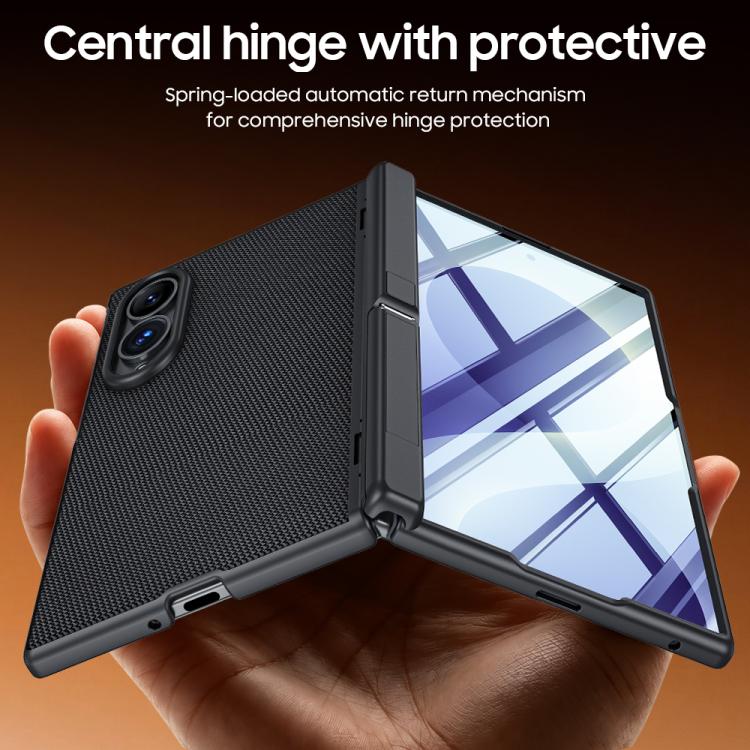 Custodia per telefono con cerniera a molla, in pelle vegana e pellicola integrata., For Galaxy Z Fold8 5G, For Galaxy Z Fold8 Ultra 5G