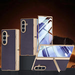 Custodia per telefono con cerniera a molla, in pelle vegana e pellicola integrata., For Galaxy Z Fold8 5G, For Galaxy Z Fold8 Ultra 5G