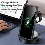 Custodia per telefono con cerniera magnetica e texture in pelle di pecora integrata, con cuciture a vista., For Galaxy Z Fold8 Ultra 5G, For Galaxy Z Flip8 5G