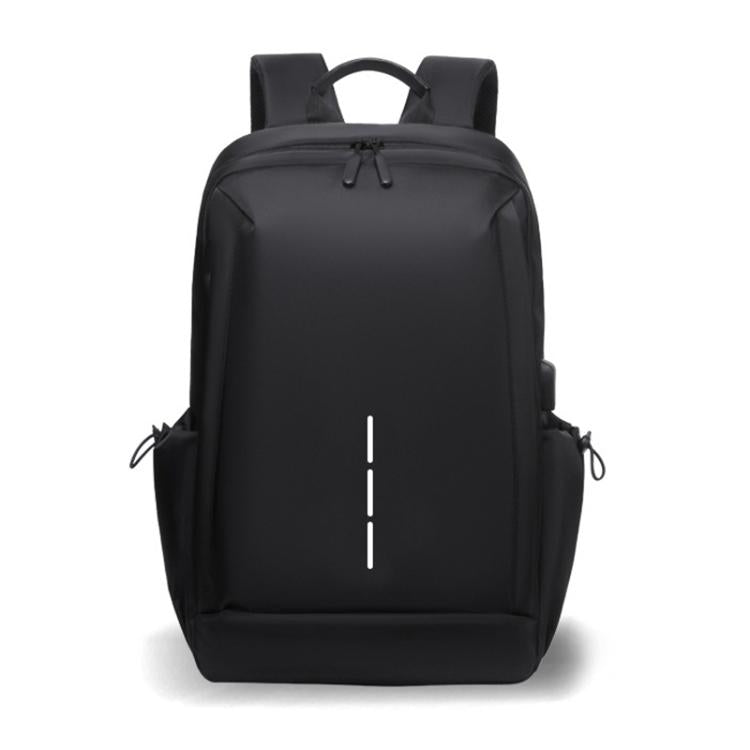 Zaino multifunzionale OUMANTU 2316 con logo a righe verticali, ideale per il lavoro e il tempo libero, perfetto per laptop.