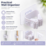 Gancio a ventosa per il montaggio a parete in bagno, senza bisogno di forare, set da 4 pezzi., White  4pcs