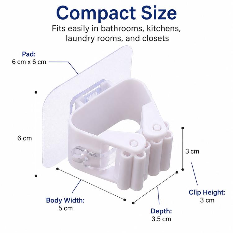 Gancio a ventosa per il montaggio a parete in bagno, senza bisogno di forare, set da 4 pezzi., White  4pcs