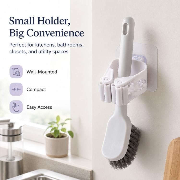 Gancio a ventosa per il montaggio a parete in bagno, senza bisogno di forare, set da 4 pezzi., White  4pcs