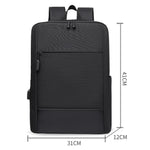 Zaino da lavoro per laptop OUMANTU 6939 da uomo, grande capacità.