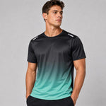Maglia da corsa da uomo ad asciugatura rapida, estiva, in seta ghiaccio, a maniche corte, M, L, XL, 2XL, 3XL, 4XL