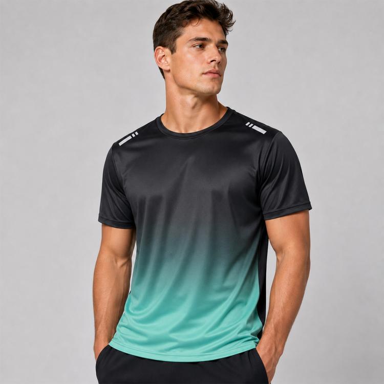 Maglia da corsa da uomo ad asciugatura rapida, estiva, in seta ghiaccio, a maniche corte, M, L, XL, 2XL, 3XL, 4XL