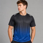 Maglia da corsa da uomo ad asciugatura rapida, estiva, in seta ghiaccio, a maniche corte, M, L, XL, 2XL, 3XL, 4XL