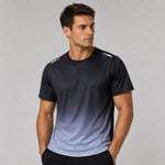 Maglia da corsa da uomo ad asciugatura rapida, estiva, in seta ghiaccio, a maniche corte, 5XL