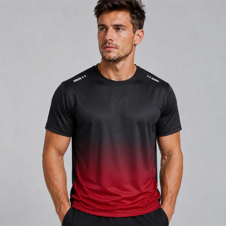Maglia da corsa da uomo ad asciugatura rapida, estiva, in seta ghiaccio, a maniche corte, 5XL