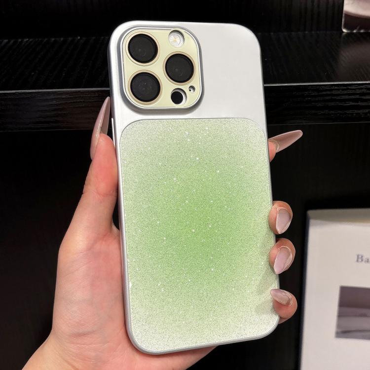 Protezione per le lenti, acrilico opaco sfumato glitterato + custodia per telefono in PC, For iPhone 16 Pro, For iPhone 16, For iPhone 15 Pro Max, For iPhone 15 Pro