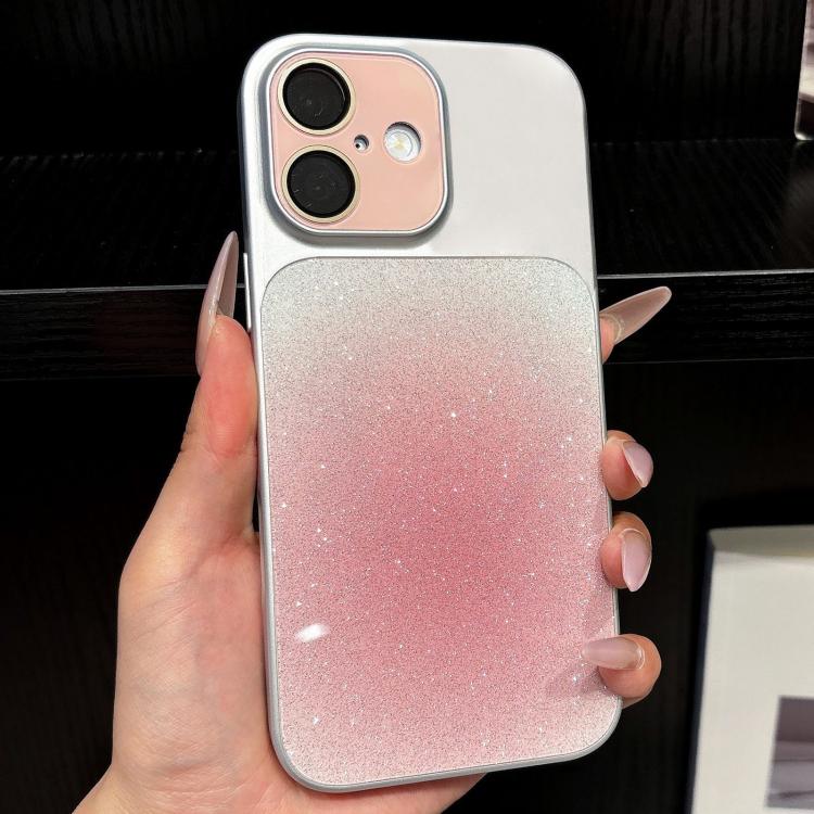 Protezione per le lenti, acrilico opaco sfumato glitterato + custodia per telefono in PC, For iPhone 16 Pro, For iPhone 16, For iPhone 15 Pro Max, For iPhone 15 Pro